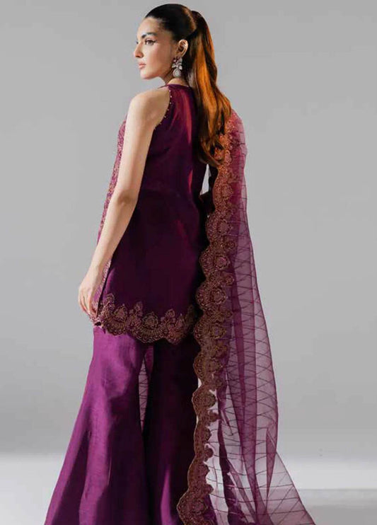 Zarez By Freesia Luxury Embroidered Unstitched 3pcs - Jotey