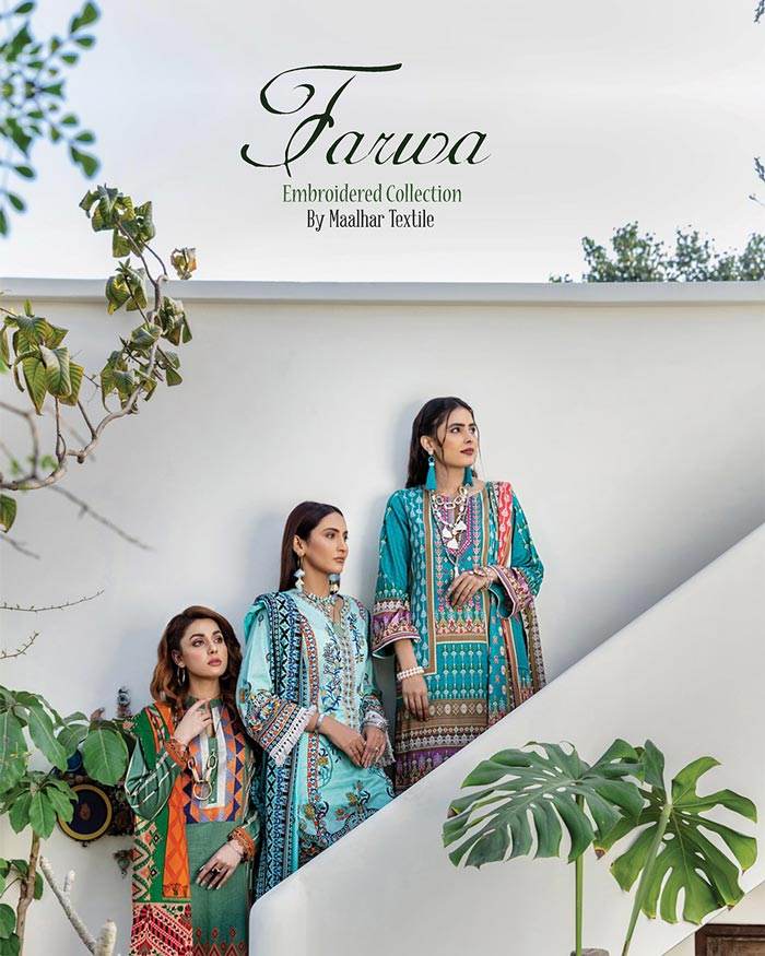 Farwa by Maalhar Lawn 3Pcs