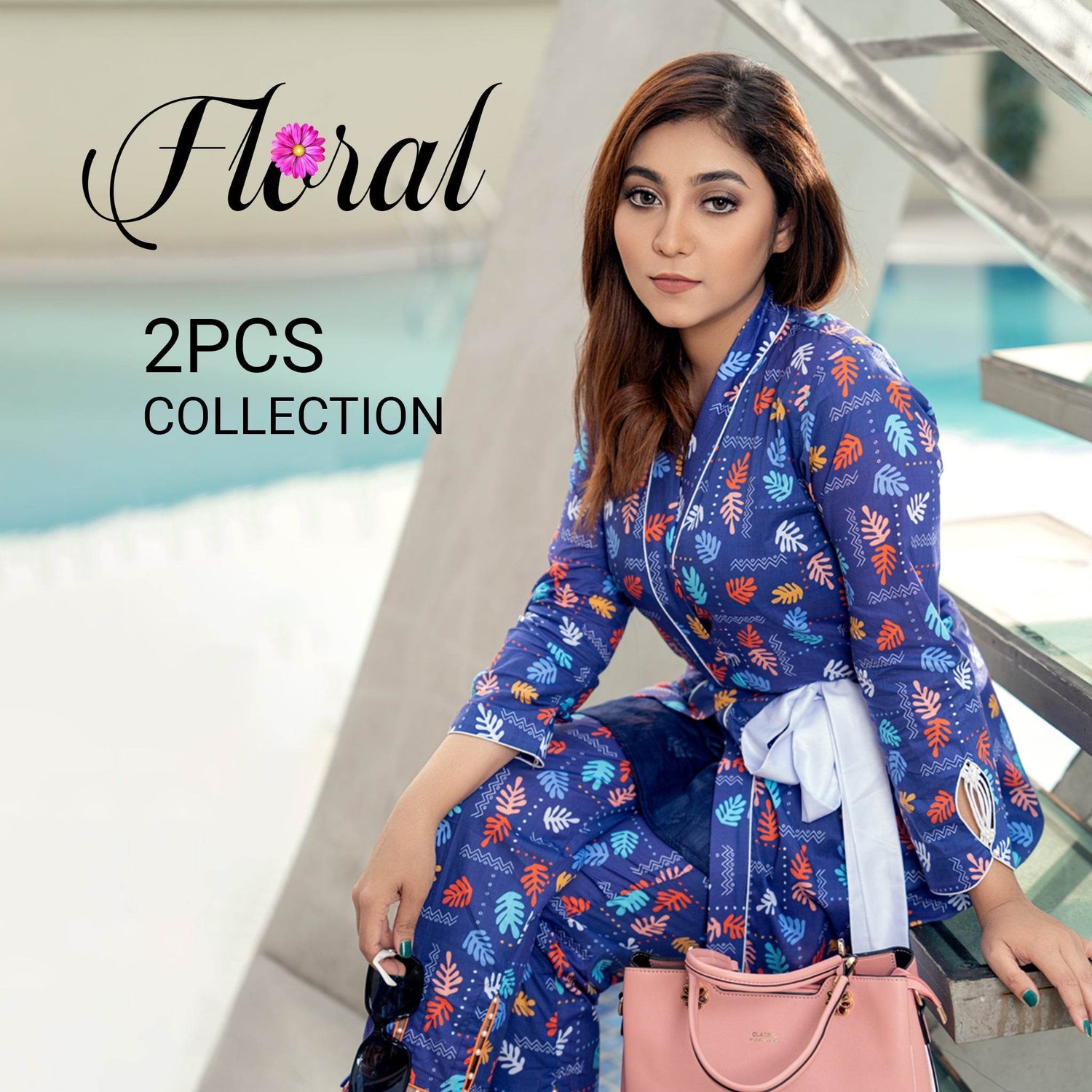 Nilima Floral 2Pcs
