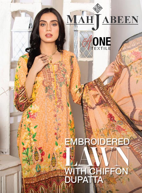 Mahjabeen Embroidered Lawn
