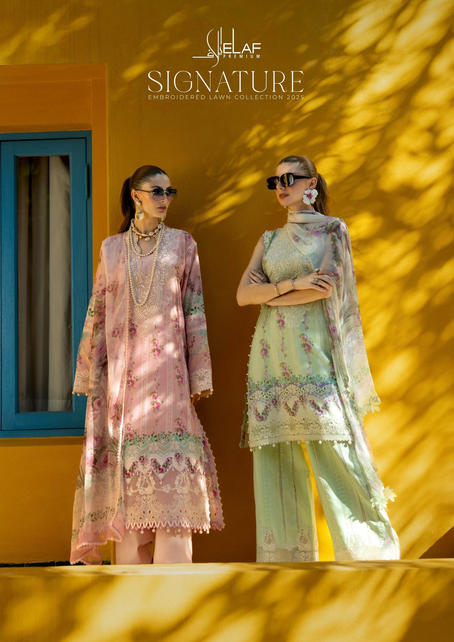 Elaf Signature Embroidered Lawn'25