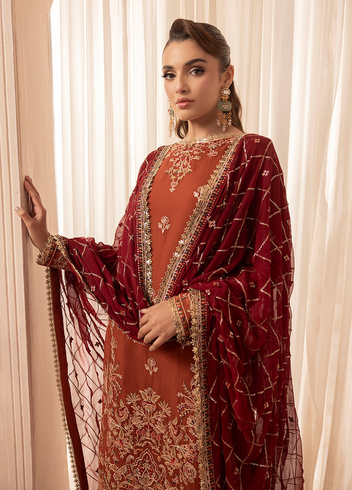 Sahane Elyssa Unstitched Festive Chiffon 3pcs