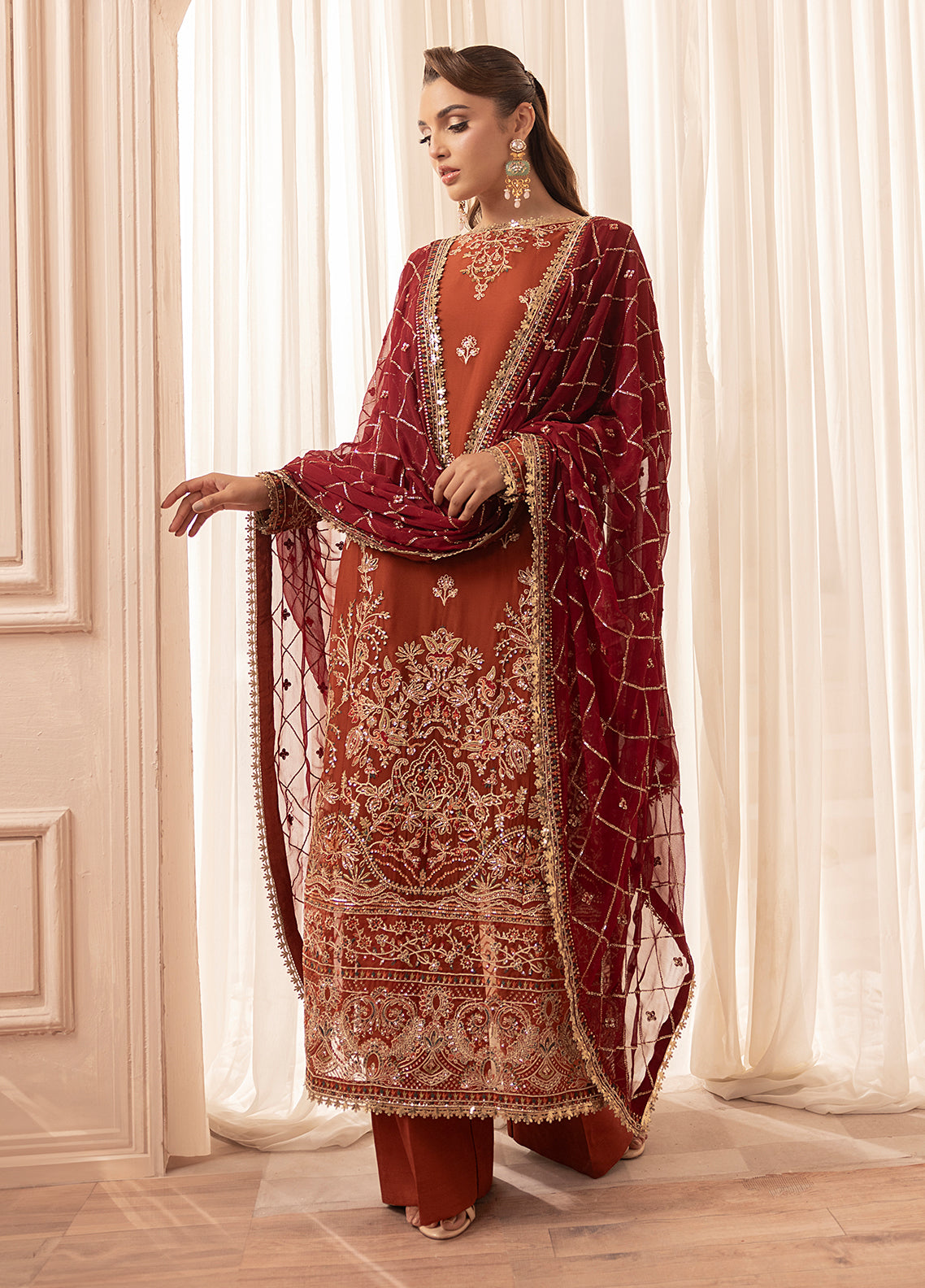 Sahane Elyssa Unstitched Festive Chiffon 3pcs