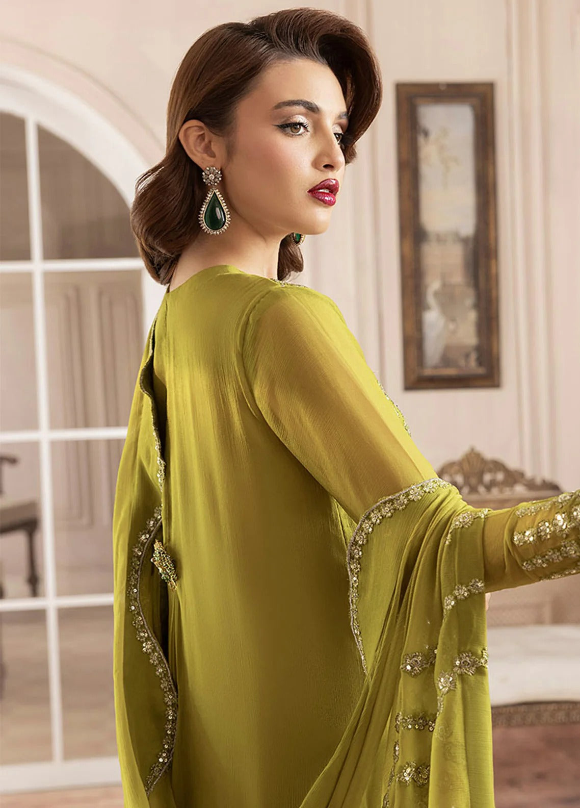 Sahane Elyssa Unstitched Festive Chiffon 3pcs