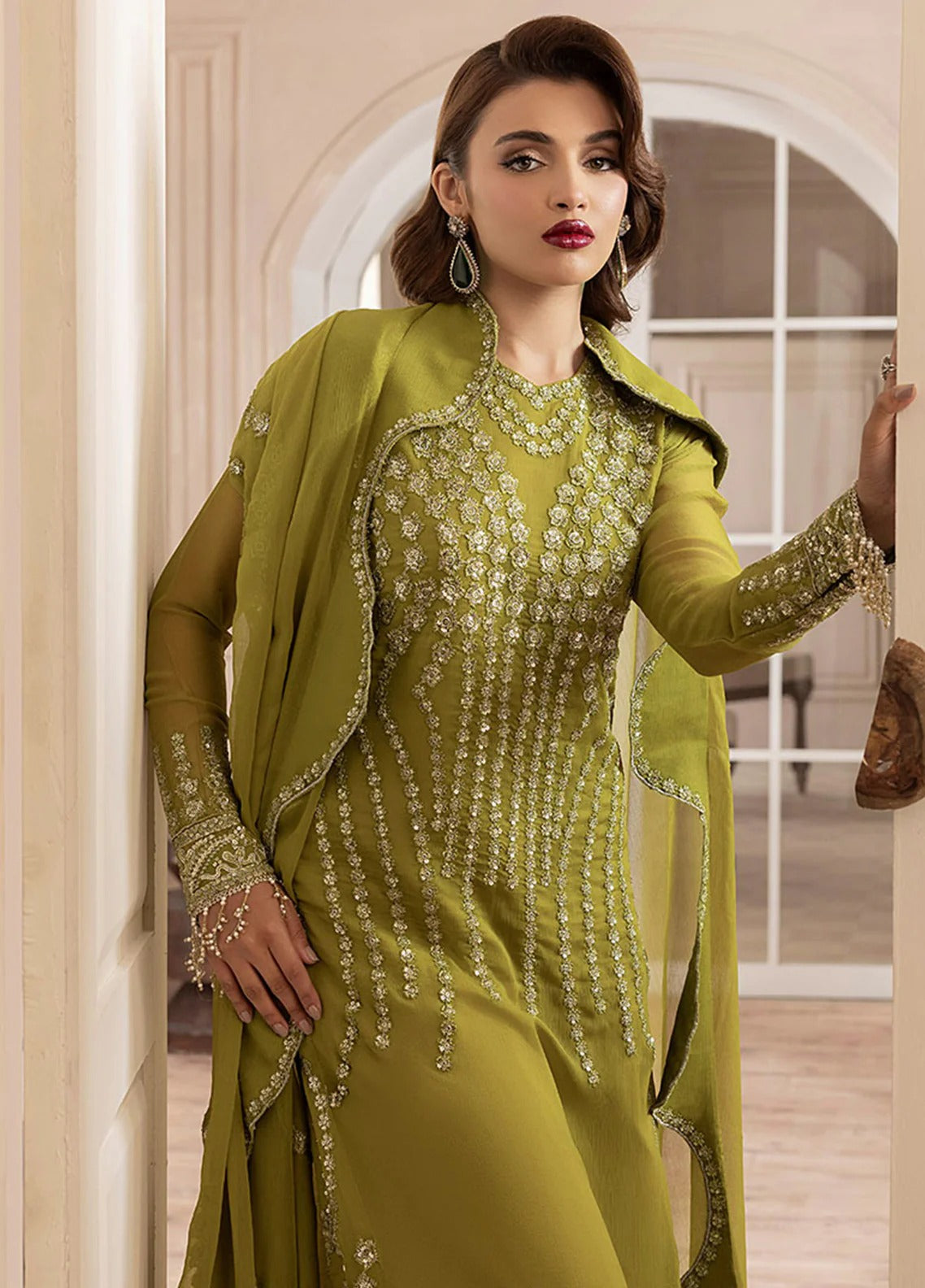 Sahane Elyssa Unstitched Festive Chiffon 3pcs