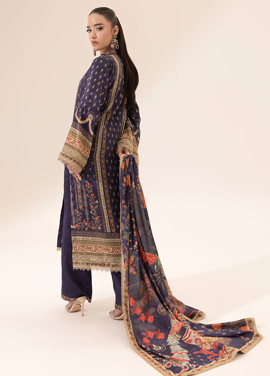 SUAY Eid Formals Unstitched Silk 3pcs