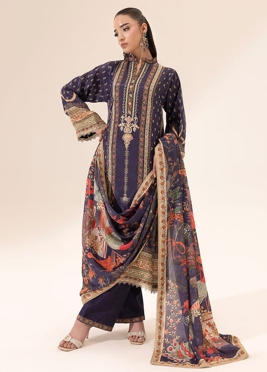 SUAY Eid Formals Unstitched Silk 3pcs