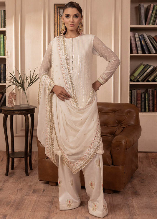Sahane Elyssa Unstitched Festive Chiffon 3pcs - Jotey