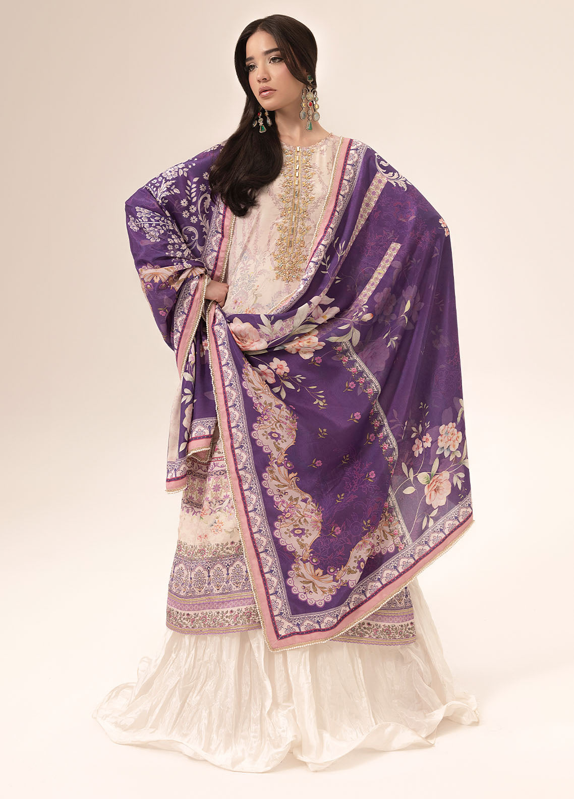 SUAY Eid Formals Unstitched Silk 3pcs