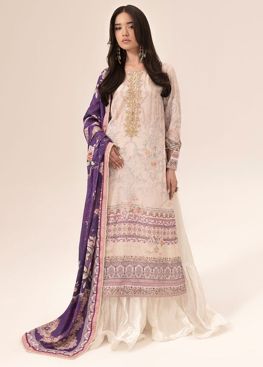 SUAY Eid Formals Unstitched Silk 3pcs