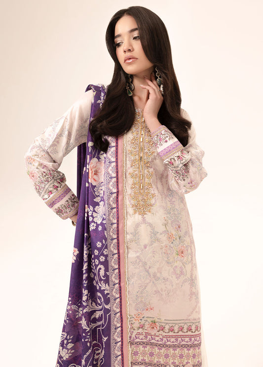 SUAY Eid Formals Unstitched Silk 3pcs
