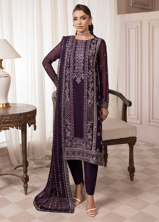 Sahane Elyssa Unstitched Festive Chiffon 3pcs