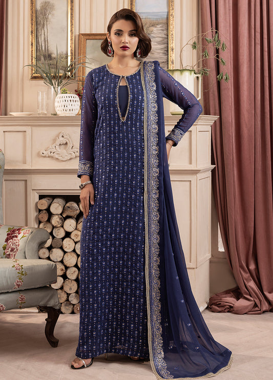 Sahane Elyssa Unstitched Festive Chiffon 3pcs