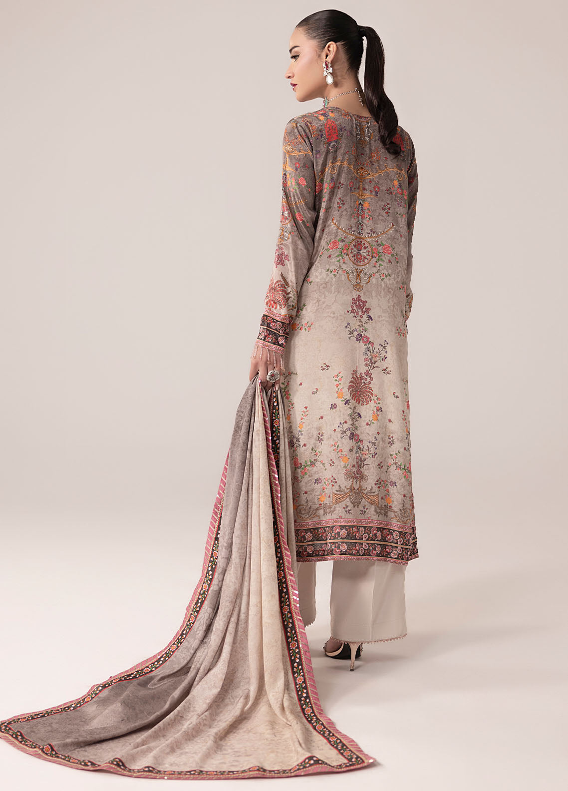 SUAY Eid Formals Unstitched Silk 3pcs
