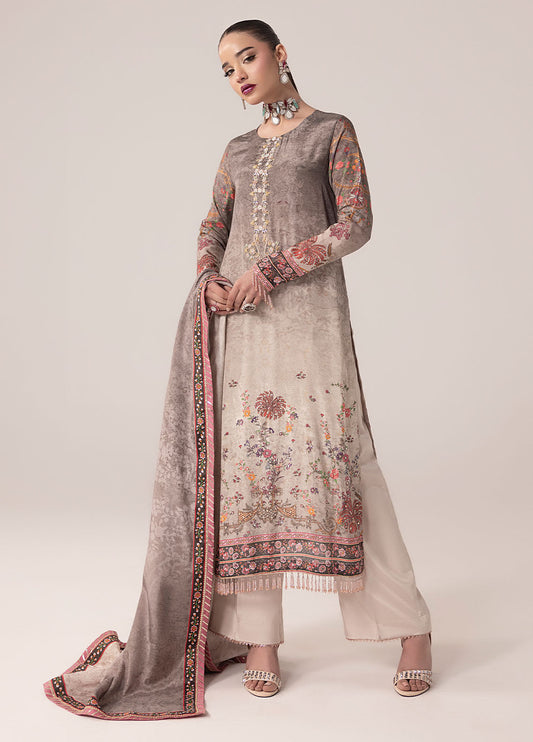 SUAY Eid Formals Unstitched Silk 3pcs