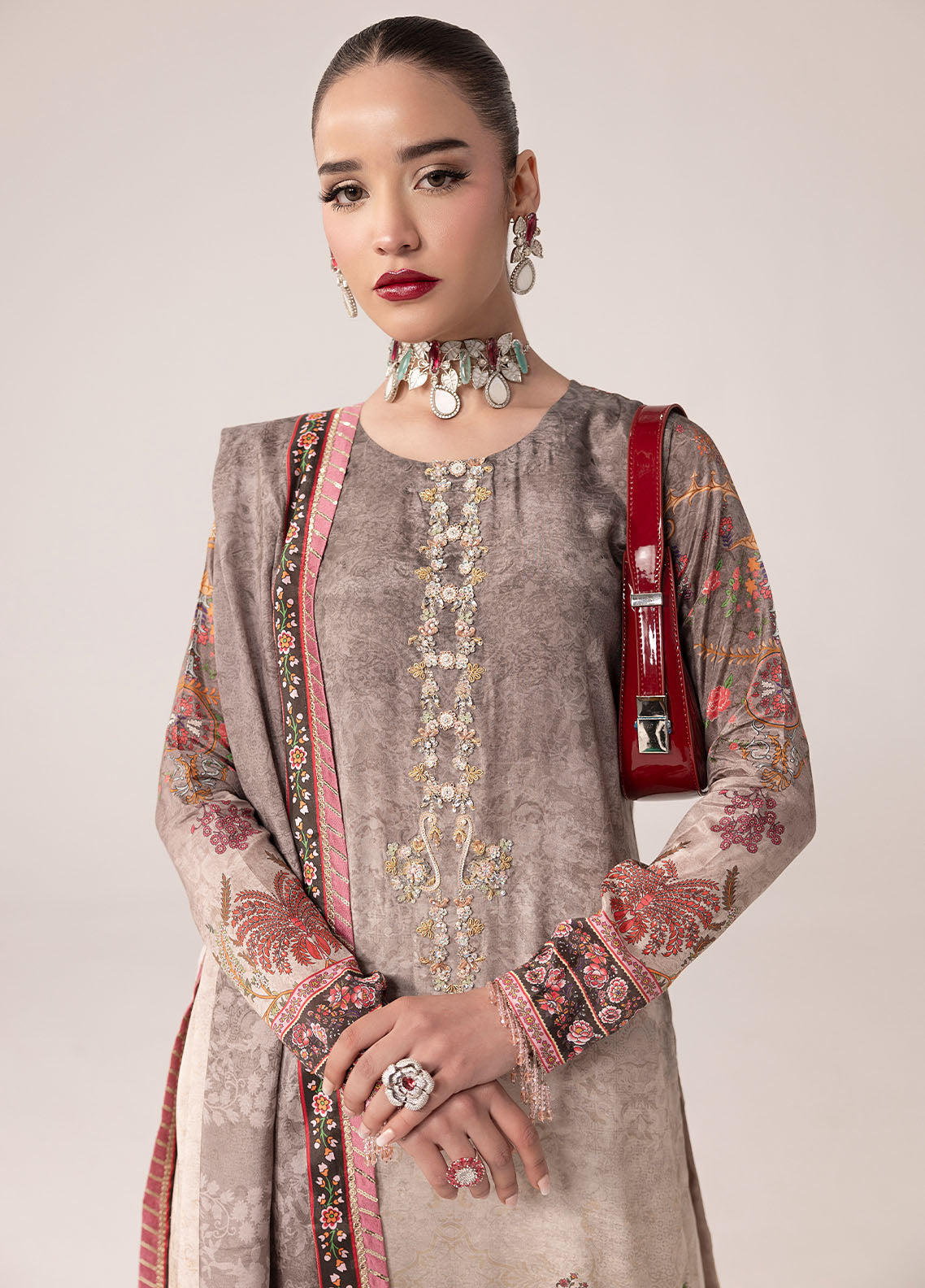 SUAY Eid Formals Unstitched Silk 3pcs