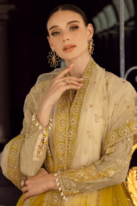 Charizma Festive Embroidered Unstitched Lawn 3pcs - Jotey