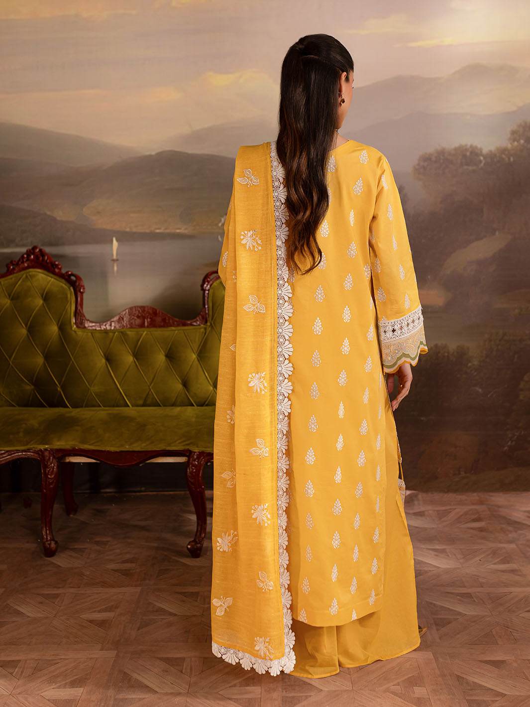 Twilight By Mahnur Embroidered Lawn Unstitched 3pcs - Jotey