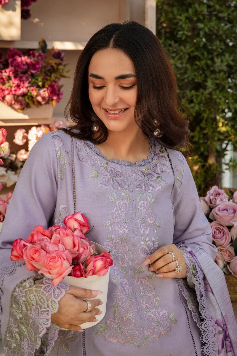 Rang Rasiya Florence Embroidered Lawn Unstitched 3pcs - Jotey