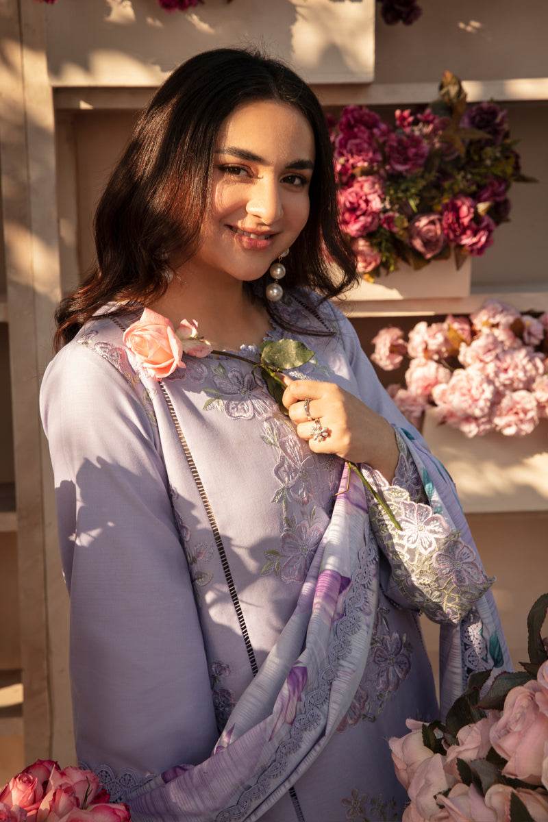 Rang Rasiya Florence Embroidered Lawn Unstitched 3pcs - Jotey