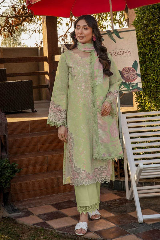 Rang Rasiya Florence Embroidered Lawn Unstitched 3pcs - Jotey