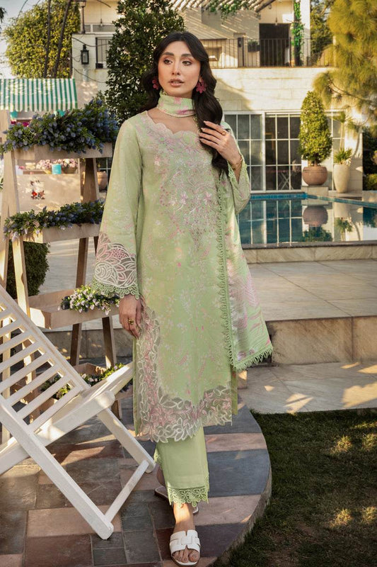 Rang Rasiya Florence Embroidered Lawn Unstitched 3pcs - Jotey