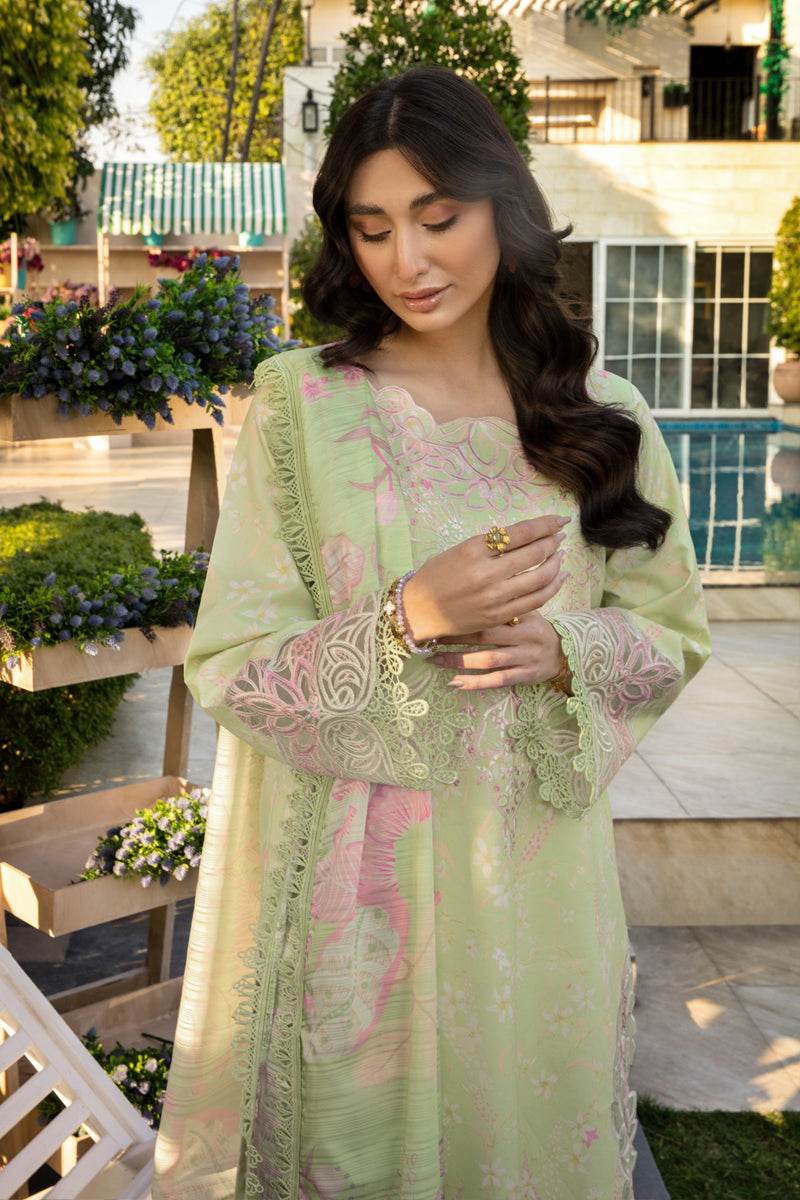Rang Rasiya Florence Embroidered Lawn Unstitched 3pcs - Jotey