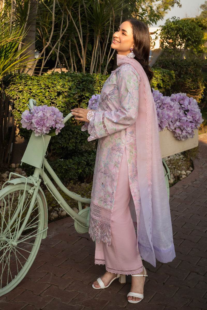 Rang Rasiya Florence Embroidered Lawn Unstitched 3pcs - Jotey