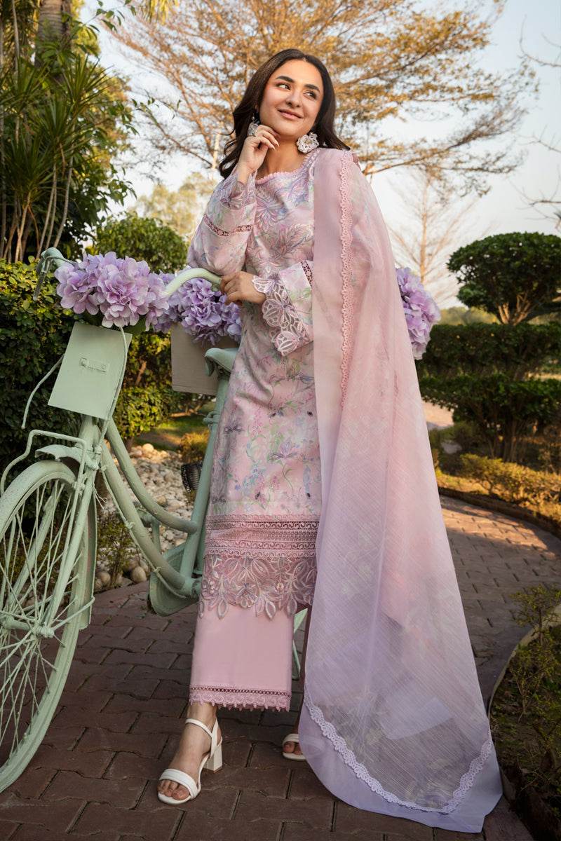 Rang Rasiya Florence Embroidered Lawn Unstitched 3pcs - Jotey