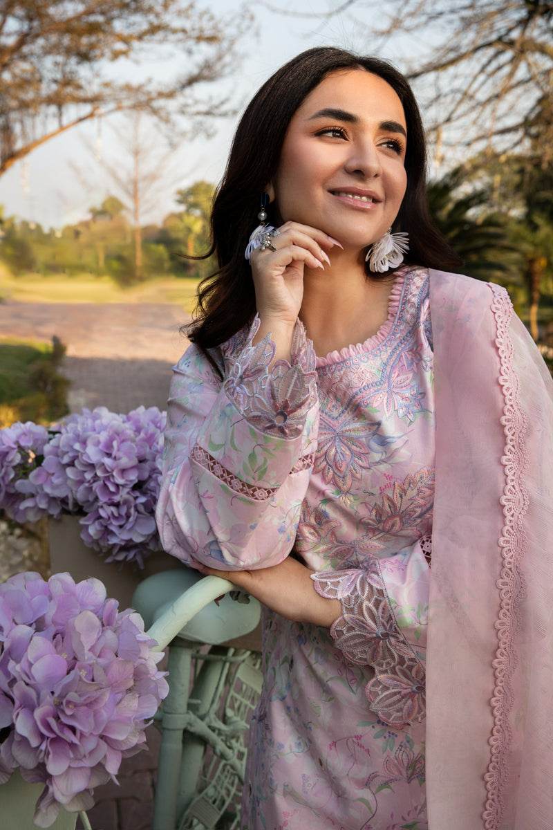 Rang Rasiya Florence Embroidered Lawn Unstitched 3pcs - Jotey