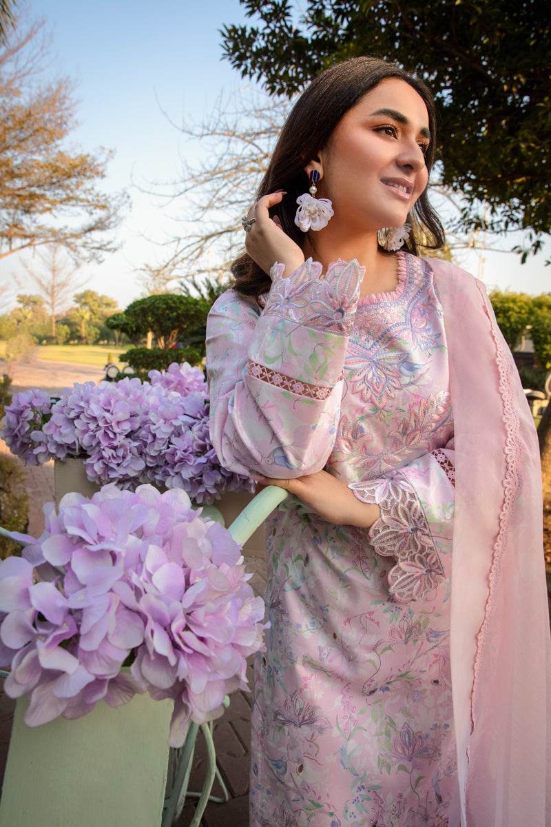 Rang Rasiya Florence Embroidered Lawn Unstitched 3pcs - Jotey