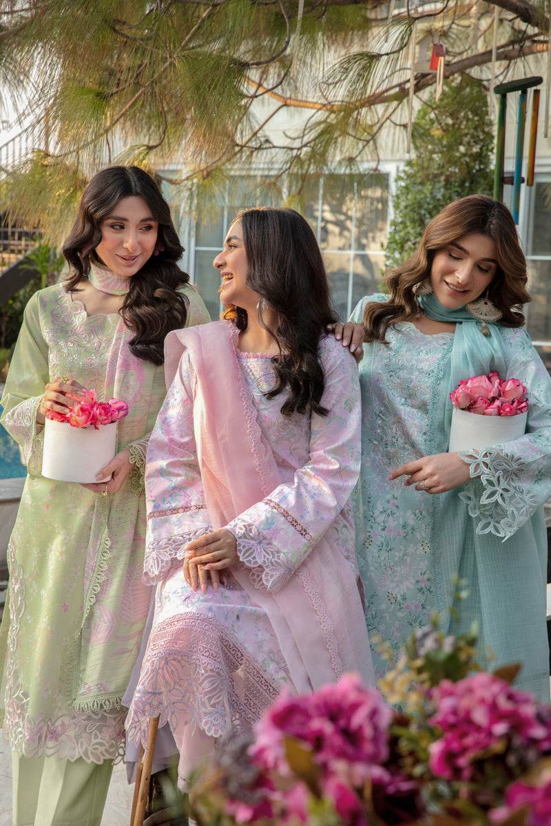 Rang Rasiya Florence Embroidered Lawn Unstitched 3pcs - Jotey