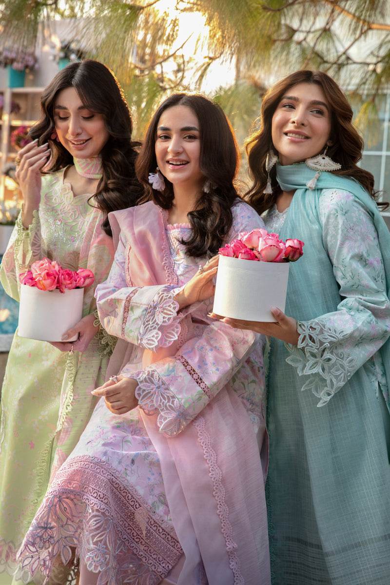 Rang Rasiya Florence Embroidered Lawn Unstitched 3pcs - Jotey