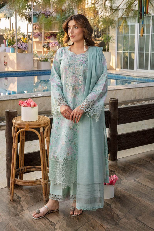 Rang Rasiya Florence Embroidered Lawn Unstitched 3pcs - Jotey