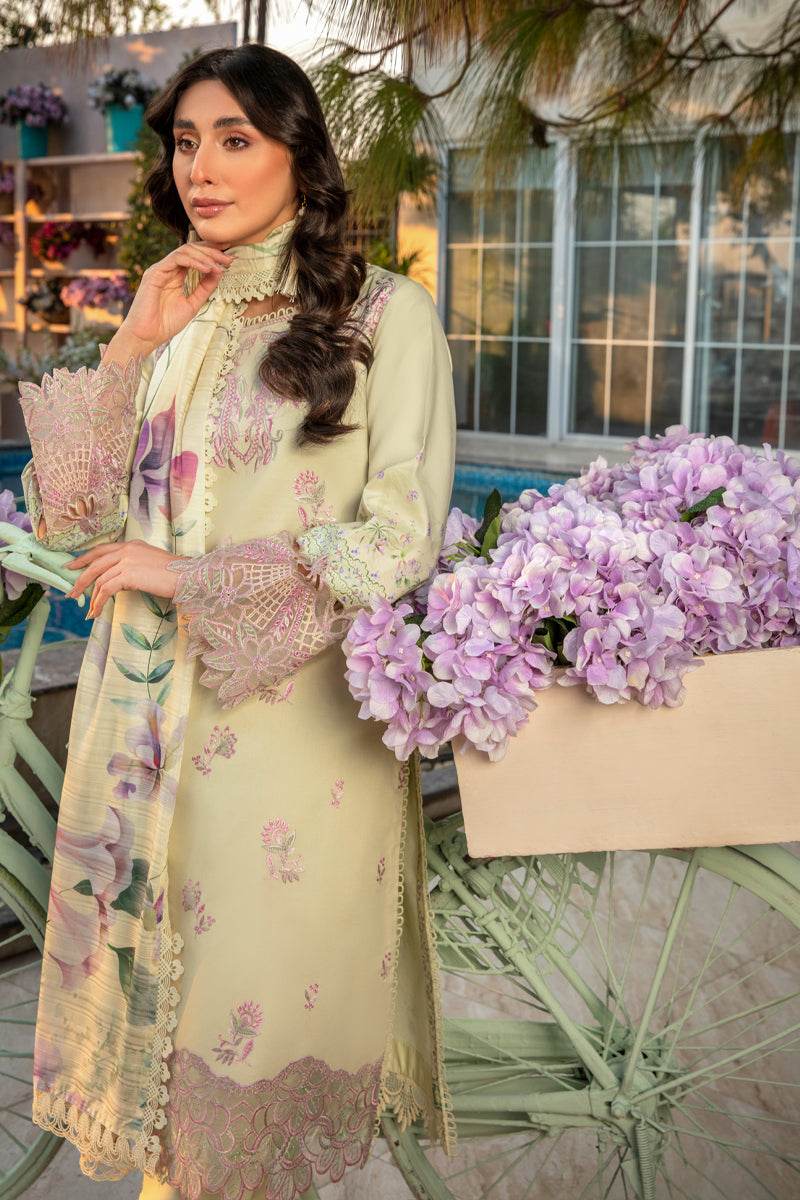 Rang Rasiya Florence Embroidered Lawn Unstitched 3pcs - Jotey