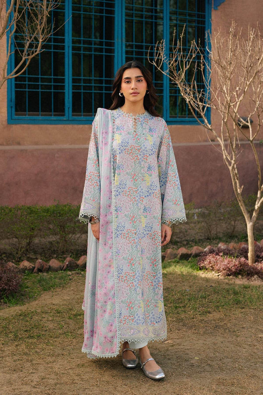 AYZEL Core Collection Embroidered Unstitched Lawn 3pcs - Jotey