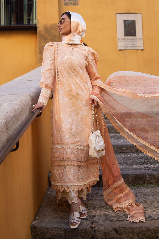 Zoha By Ansab Jahangir Embroidered Luxury Lawn'25 Unstitched 3pcs