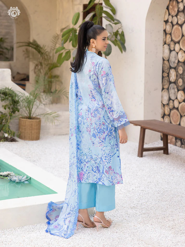 Mishaal By Gull Jee Embroidered Edit'26 Digital Printed Lawn Unstitched 3Pcs