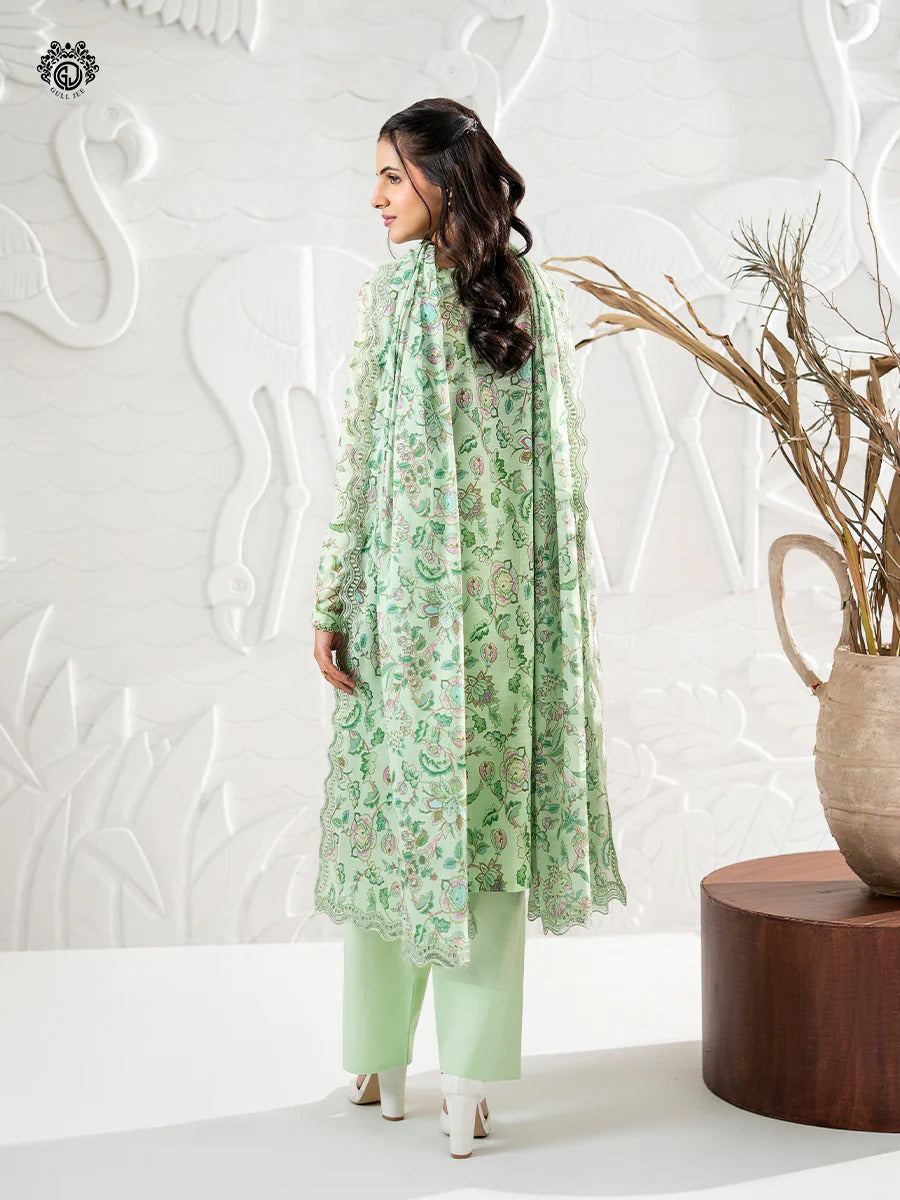 Ruhay Sukhan By Gull Jee Embroidered Digital Printed Lawn Unstitched 3 Piece