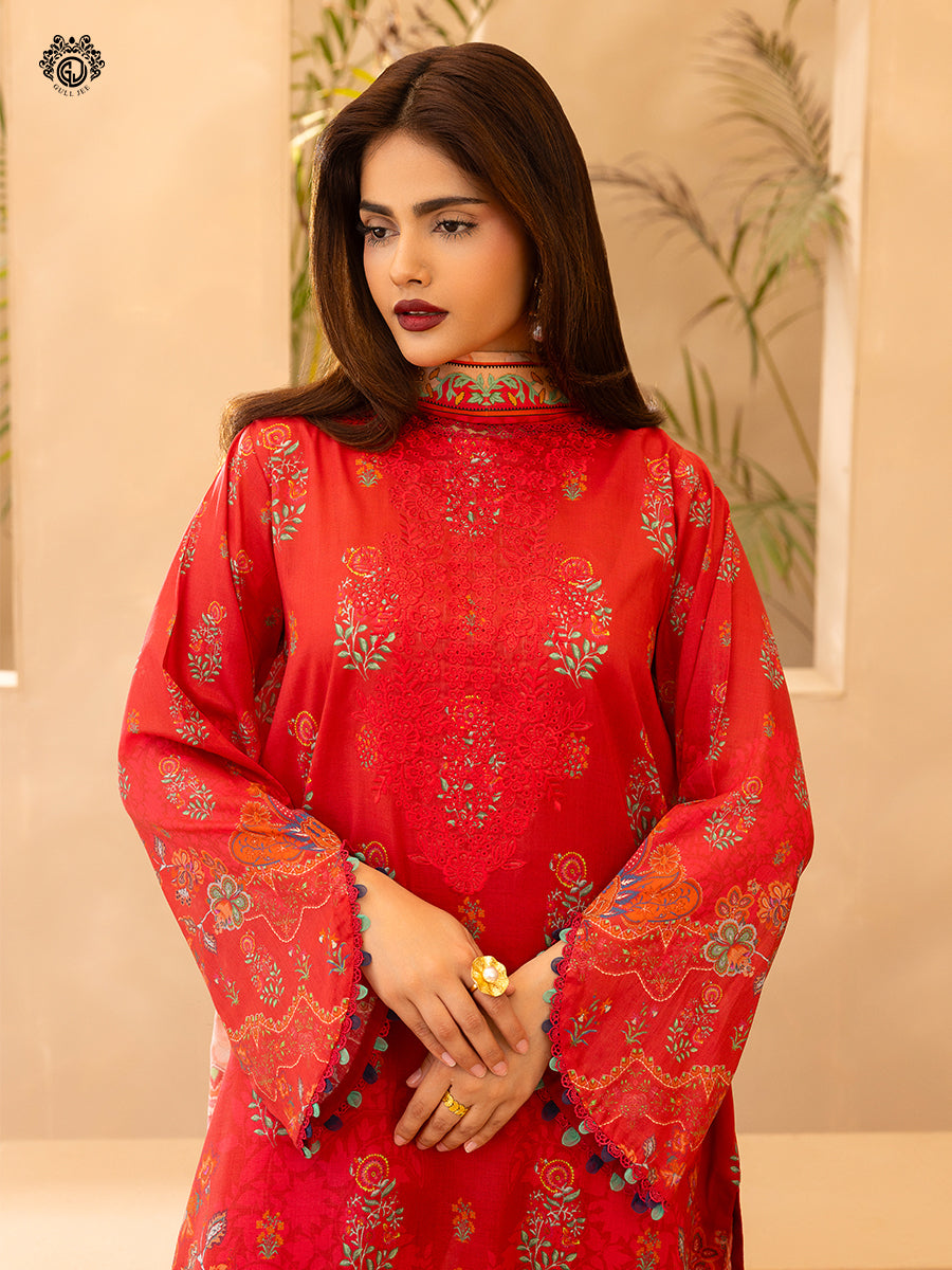 GullBano By Gull Jee Embroidered Edit'26 Digital Printed Lawn Unstitched 3Pcs