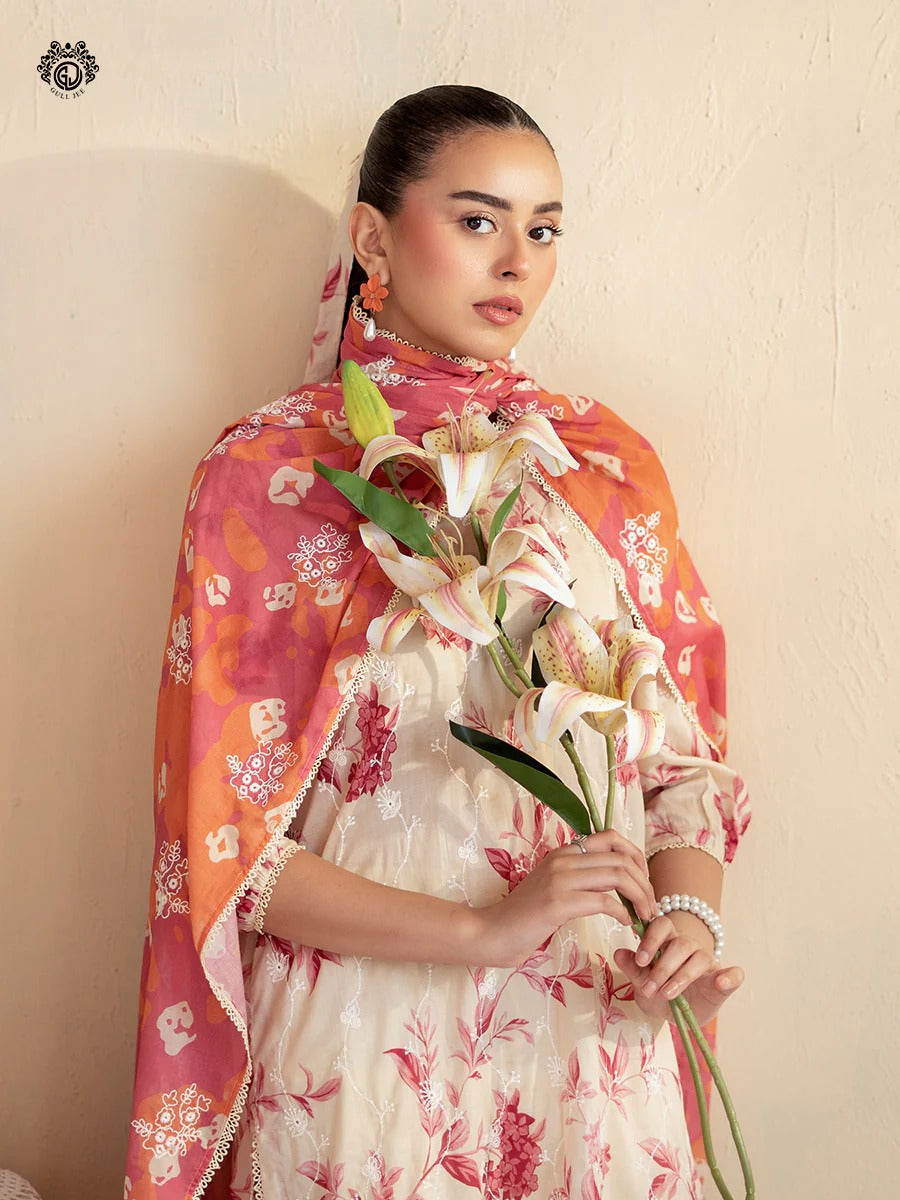Kroma By Gull Jee Embroidered Digital Printed Lawn Unstitched 3 Piece