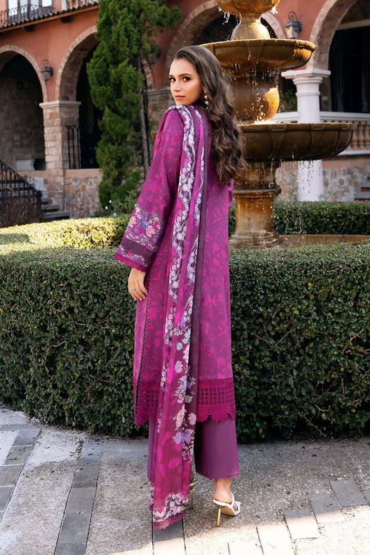 AFROZEH Damask The Holiday Edit'25 Embroidered Lawn 3pcs
