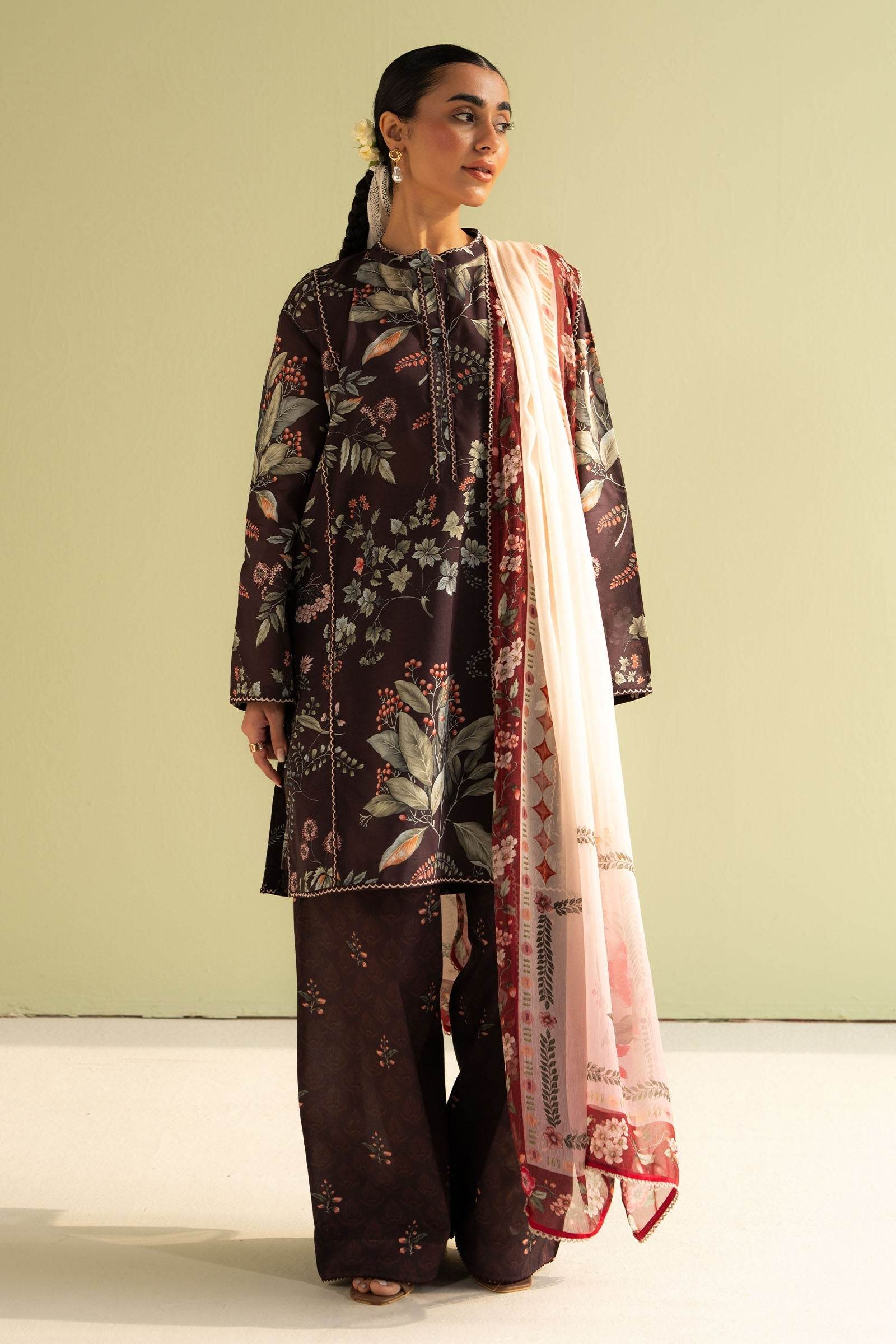 Coco By Zara Shahjahan Digital Printed Lawn Unstitched 3pcs - Jotey