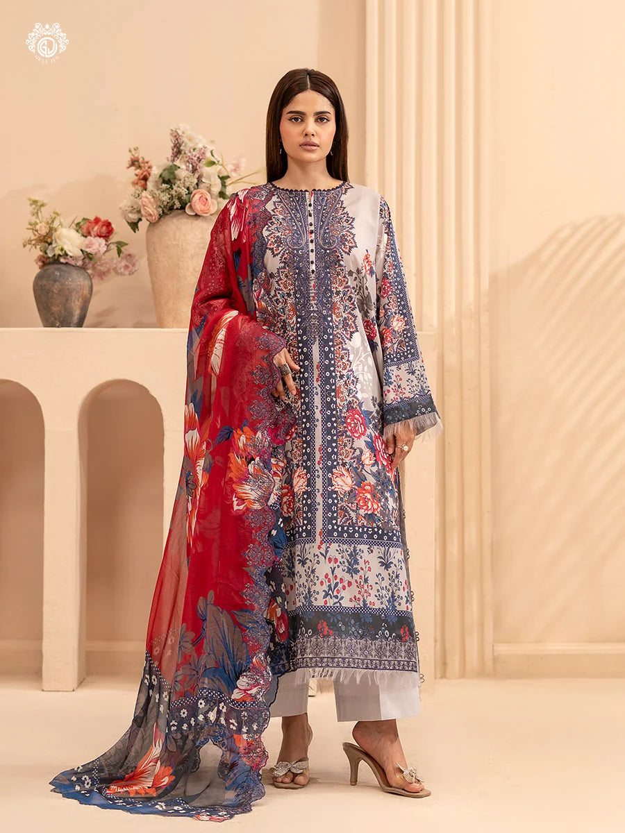 Morja By Gull Jee Vol-11 Embroidered Digital Printed Lawn Unstitched 3Pcs