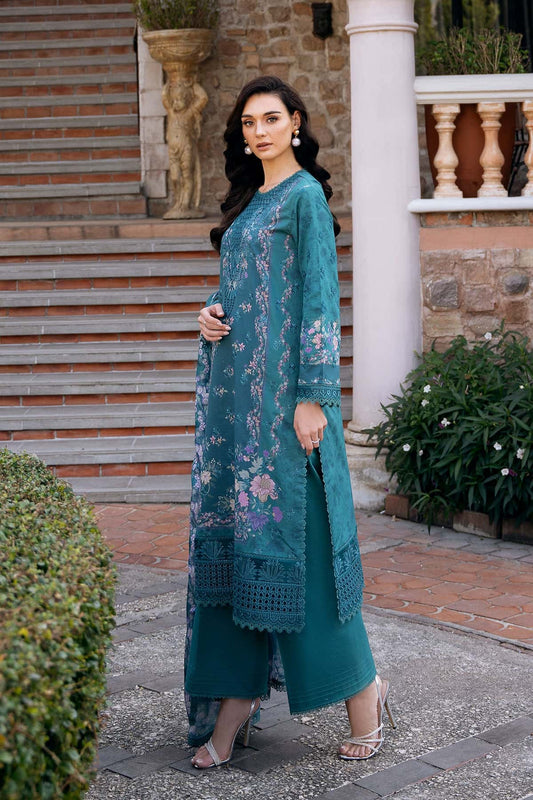 AFROZEH Damask The Holiday Edit'25 Embroidered Lawn 3pcs