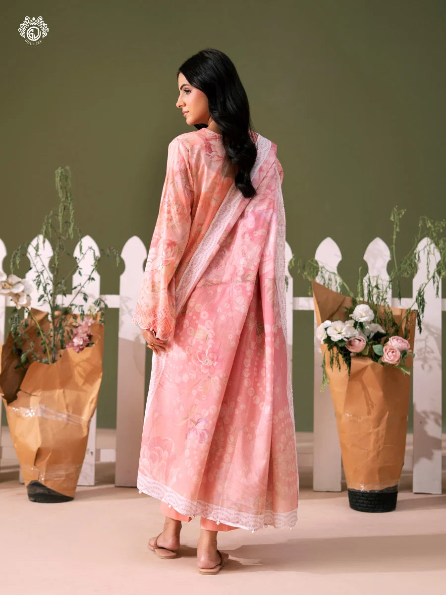 Bloom By Gull Jee Embroidered Digital Printed Lawn Unstitched 3Pcs