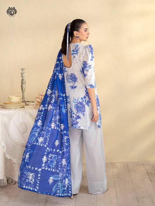 Kroma By Gull Jee Embroidered Digital Printed Lawn Unstitched 3 Piece