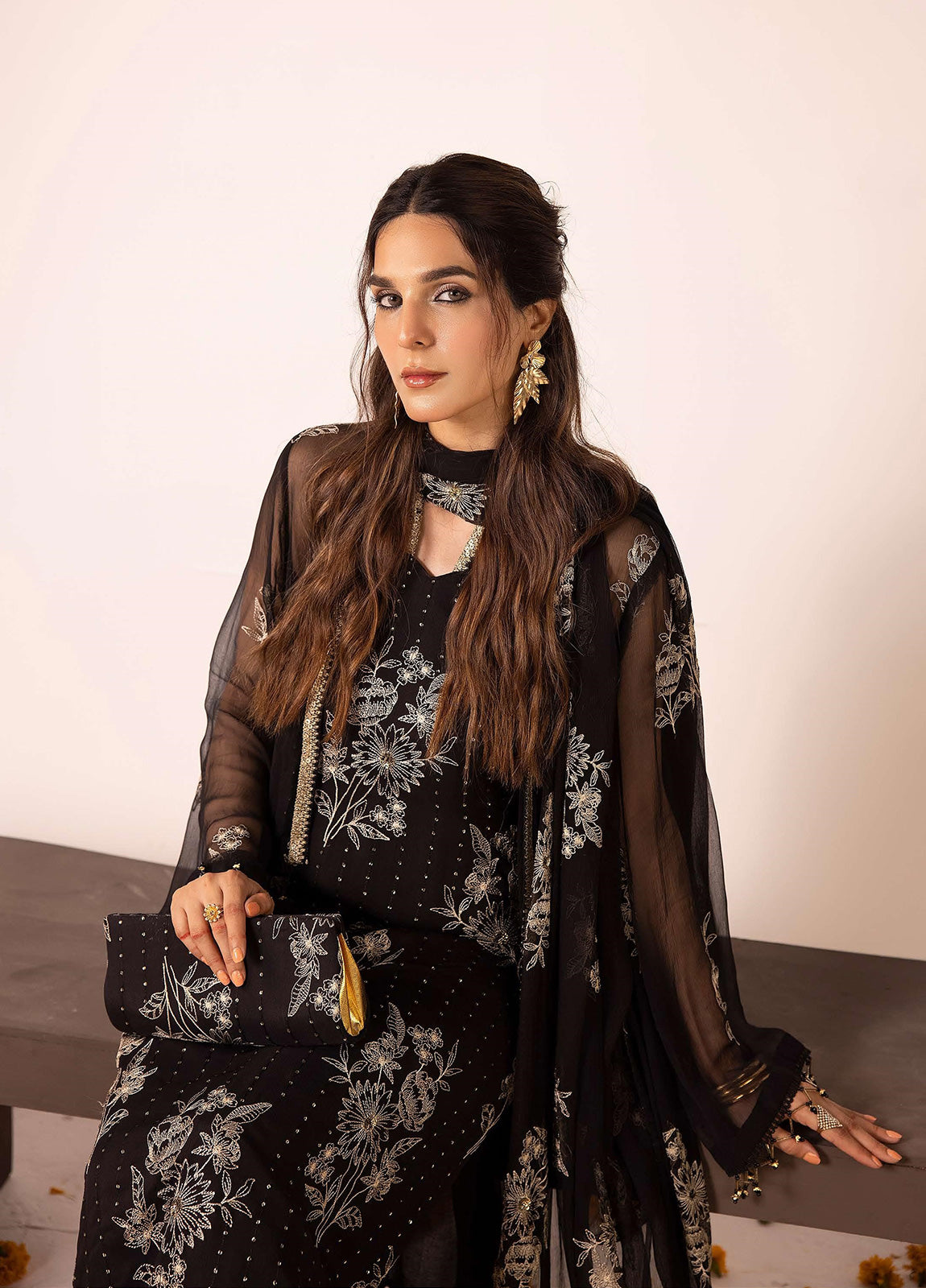 SHAATOOSH BY ANAYA HOOR Luxury Chiffon Unstitched 3pcs