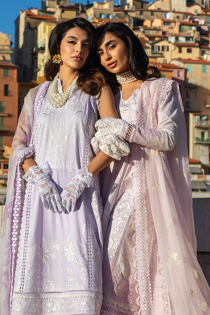 Zoha By Ansab Jahangir Embroidered Luxury Lawn'25 Unstitched 3pcs
