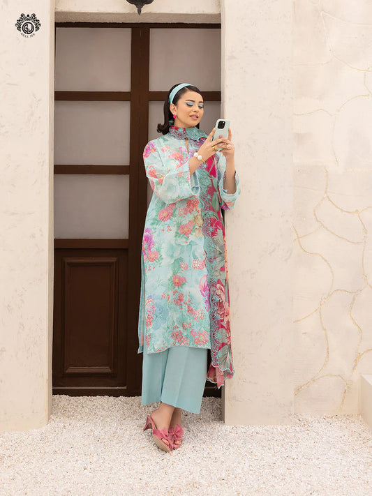 Morja By Gull Jee Vol-12 Embroidered Digital Printed Lawn Unstitched 3Pcs